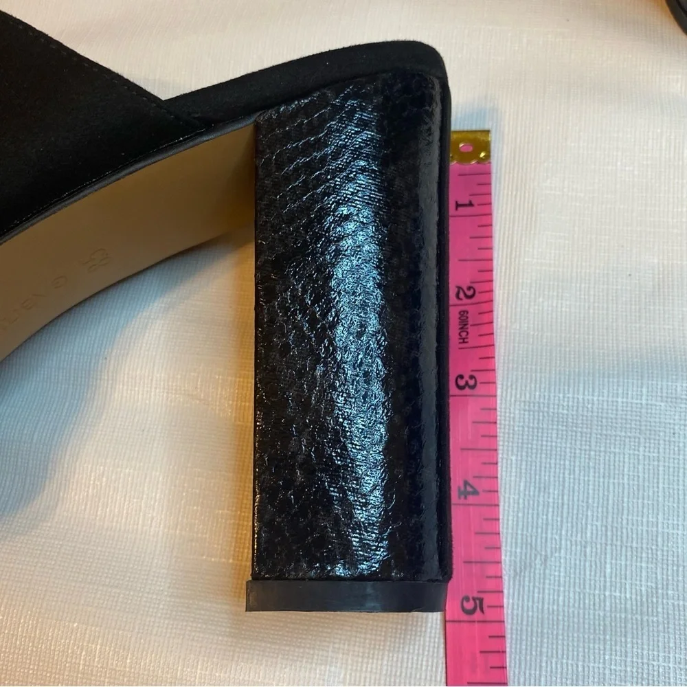 GABRIELLE UNION Chic Black Platform Mules - Picture 11 of 11